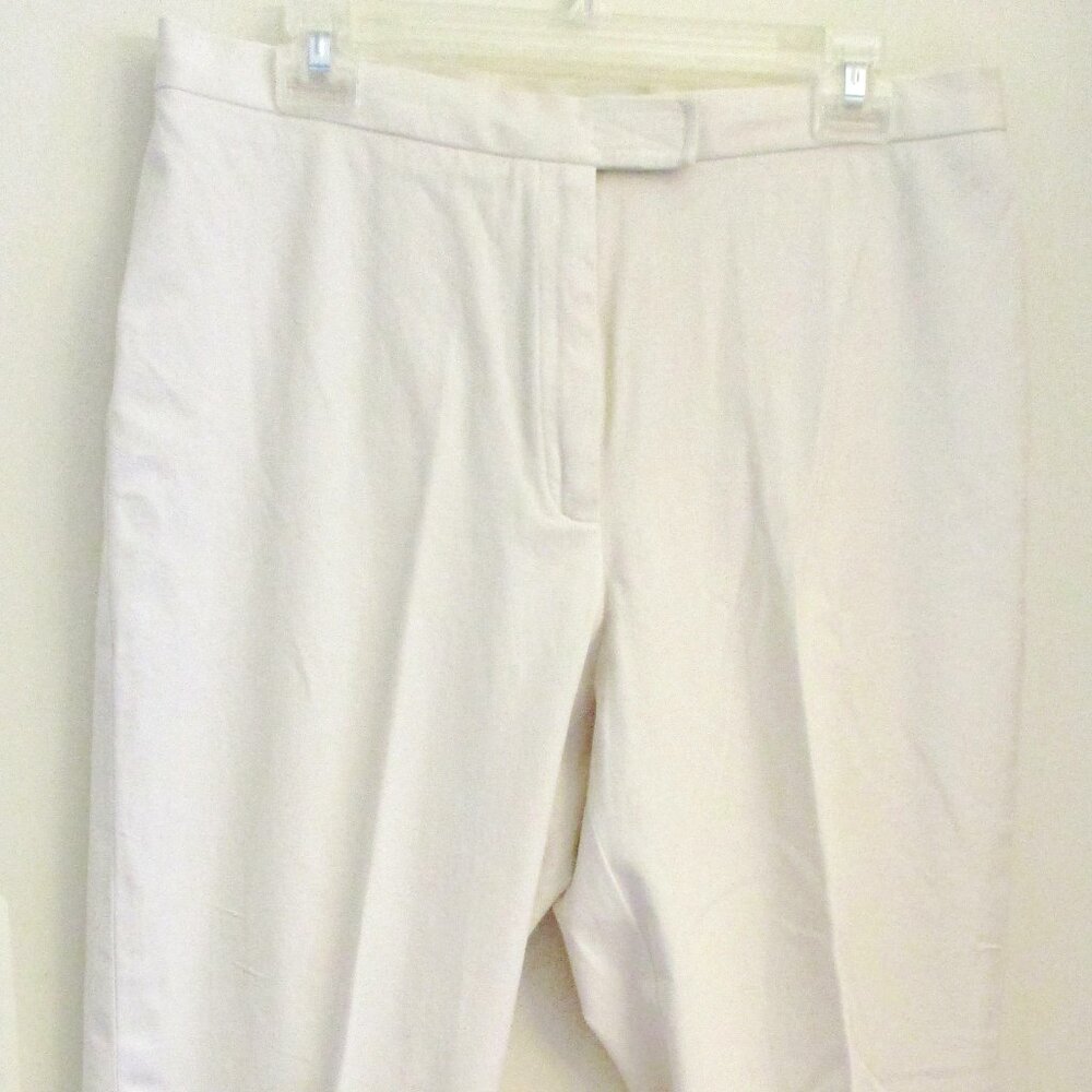 Jones New York Sport Women's Stretch Chinos, Light Beige, Straight Leg, Size 14